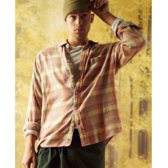 NWT BDG rose Flannel - Picture 1 of 5